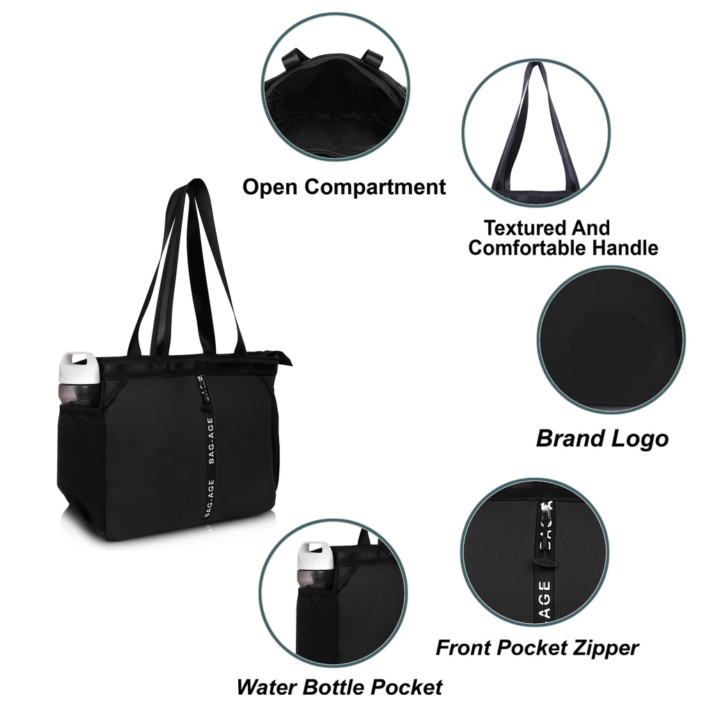 HB44S Tote Bag (13") - Black