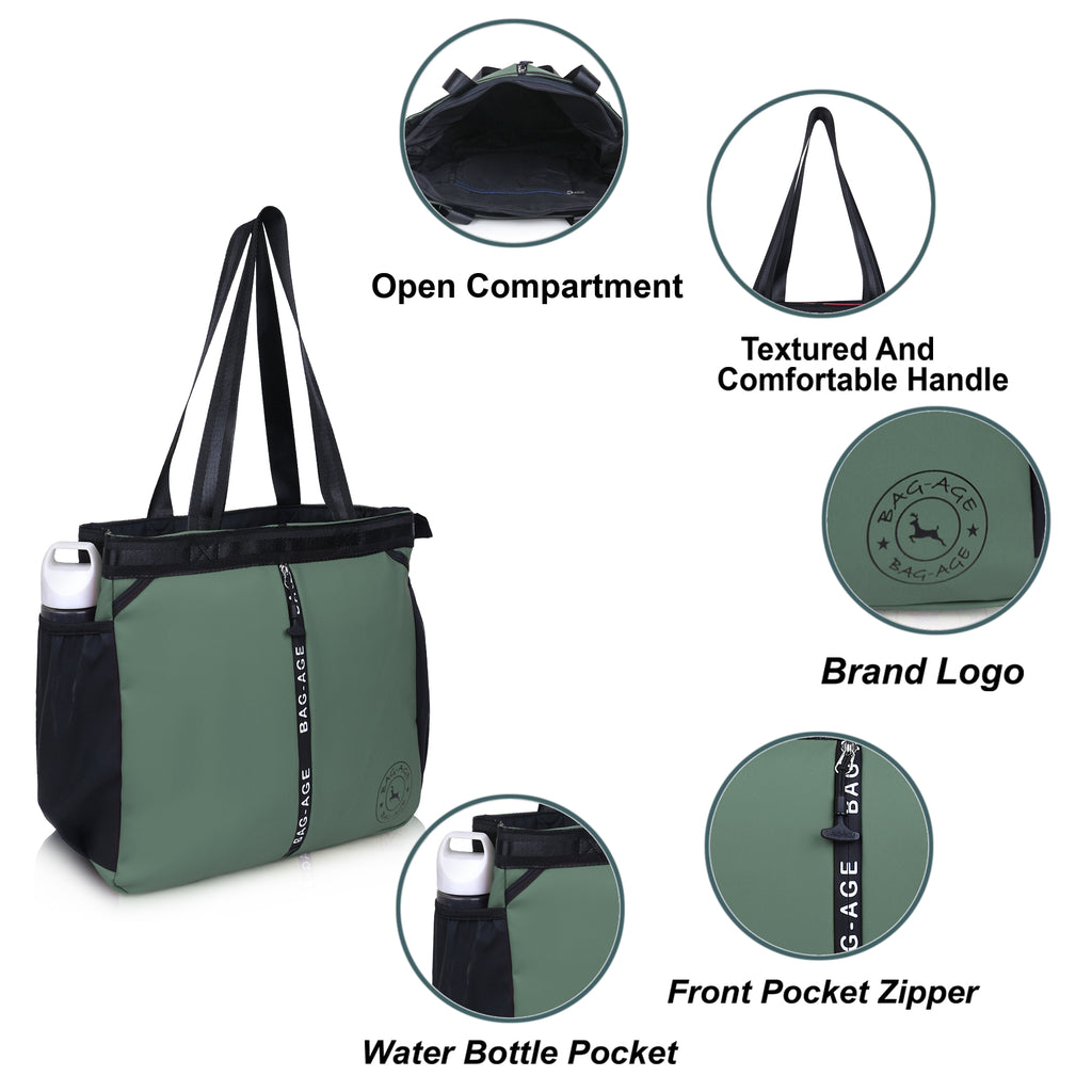 HB44S Tote Bag (13") - Olive Green