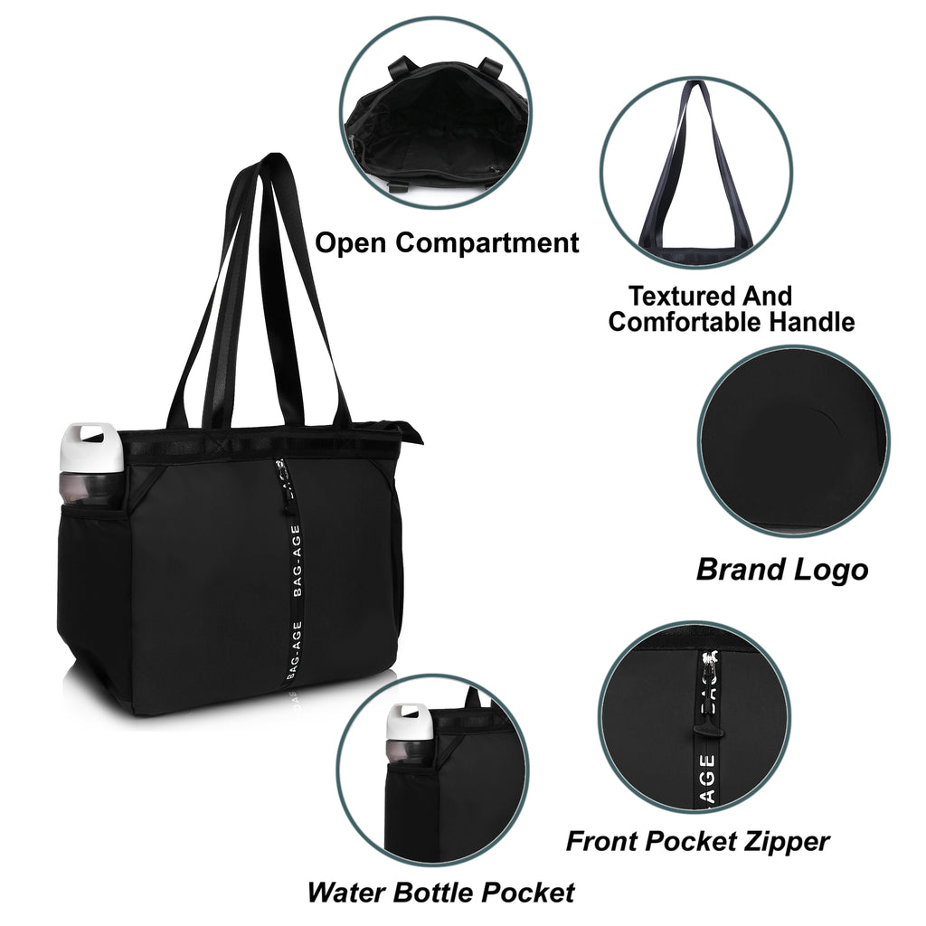 HB44 Tote Bag (15") - Black