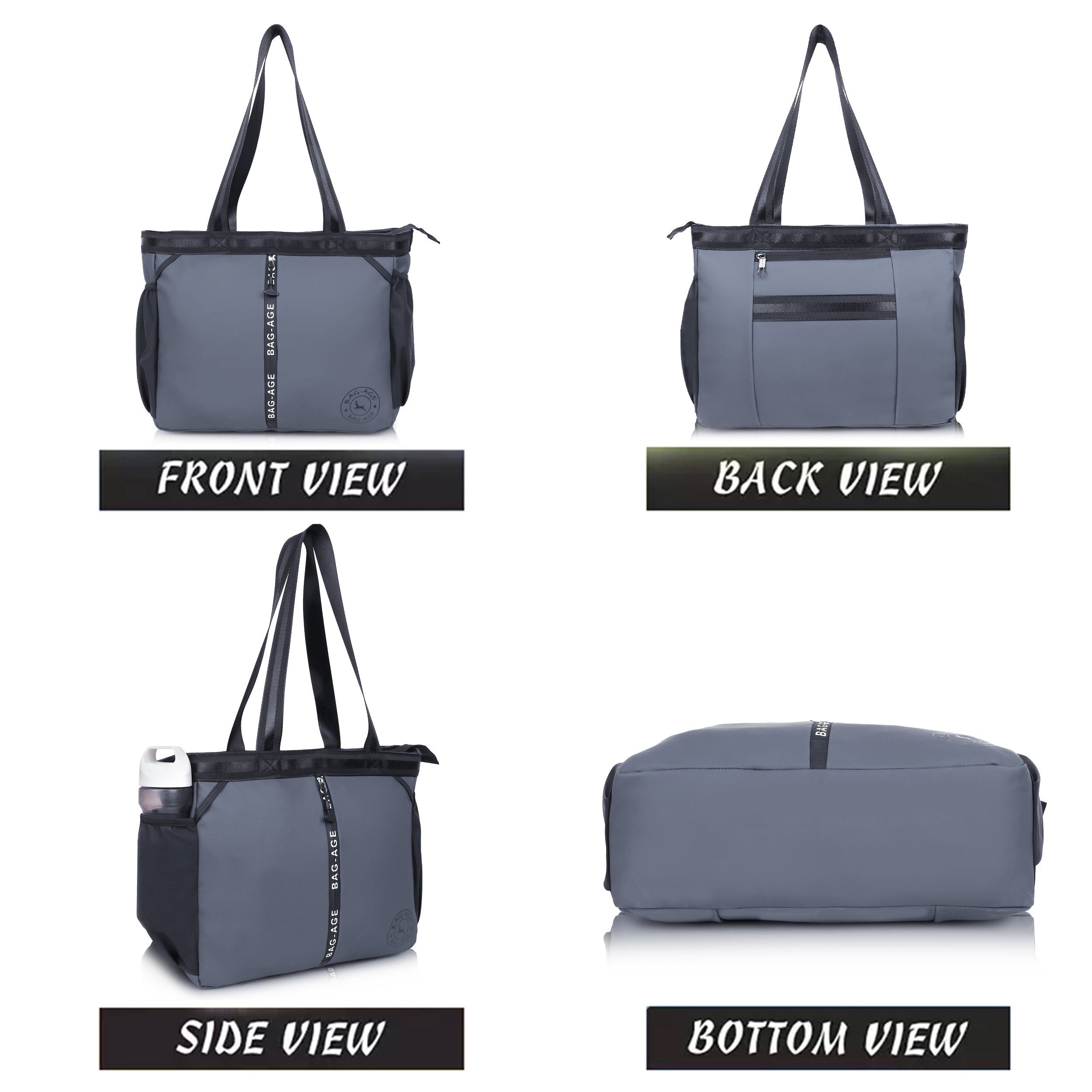HB44 Tote Bag (15") - Grey