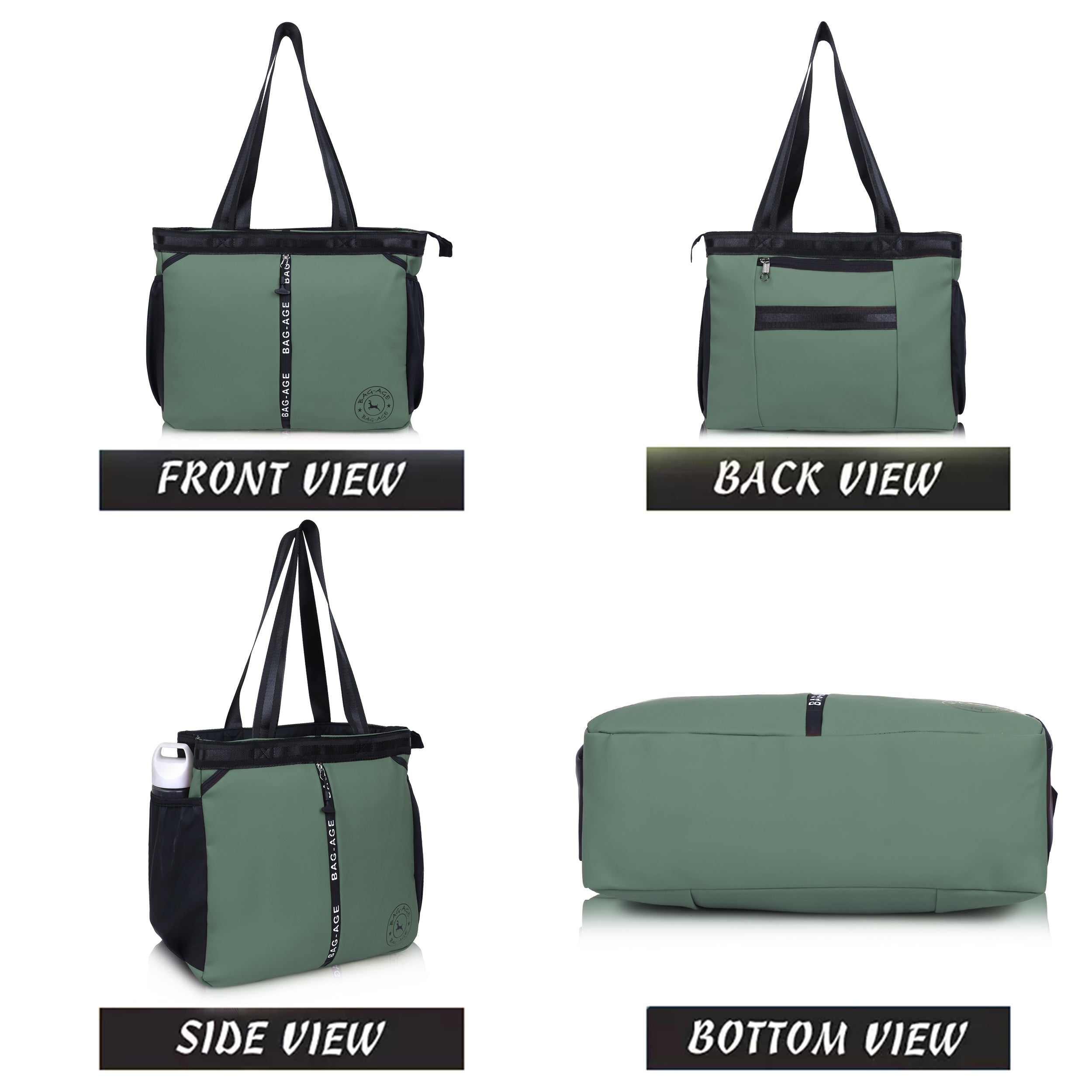 HB44 Tote Bag (15") - Olive Green