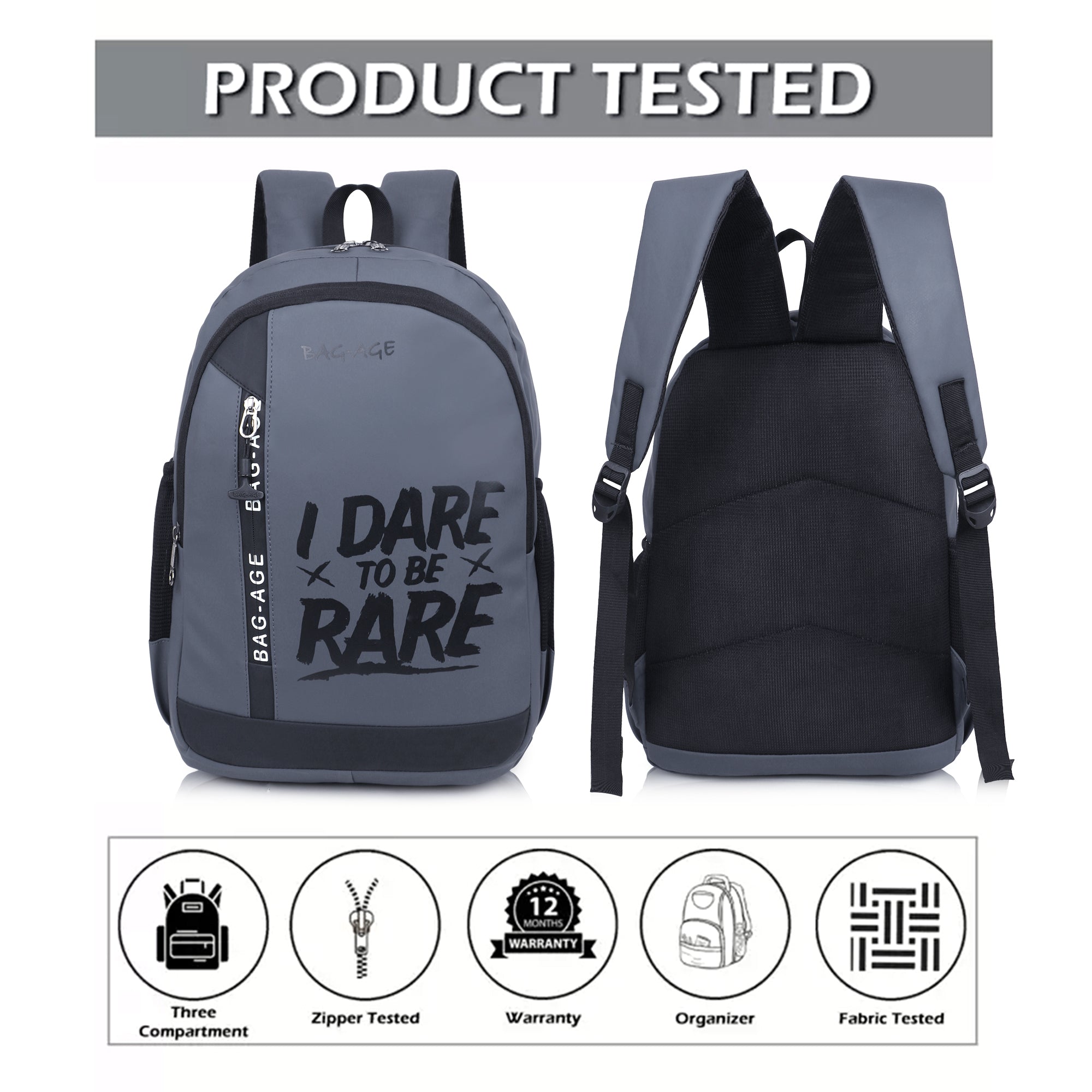 9603 College Bag - Grey