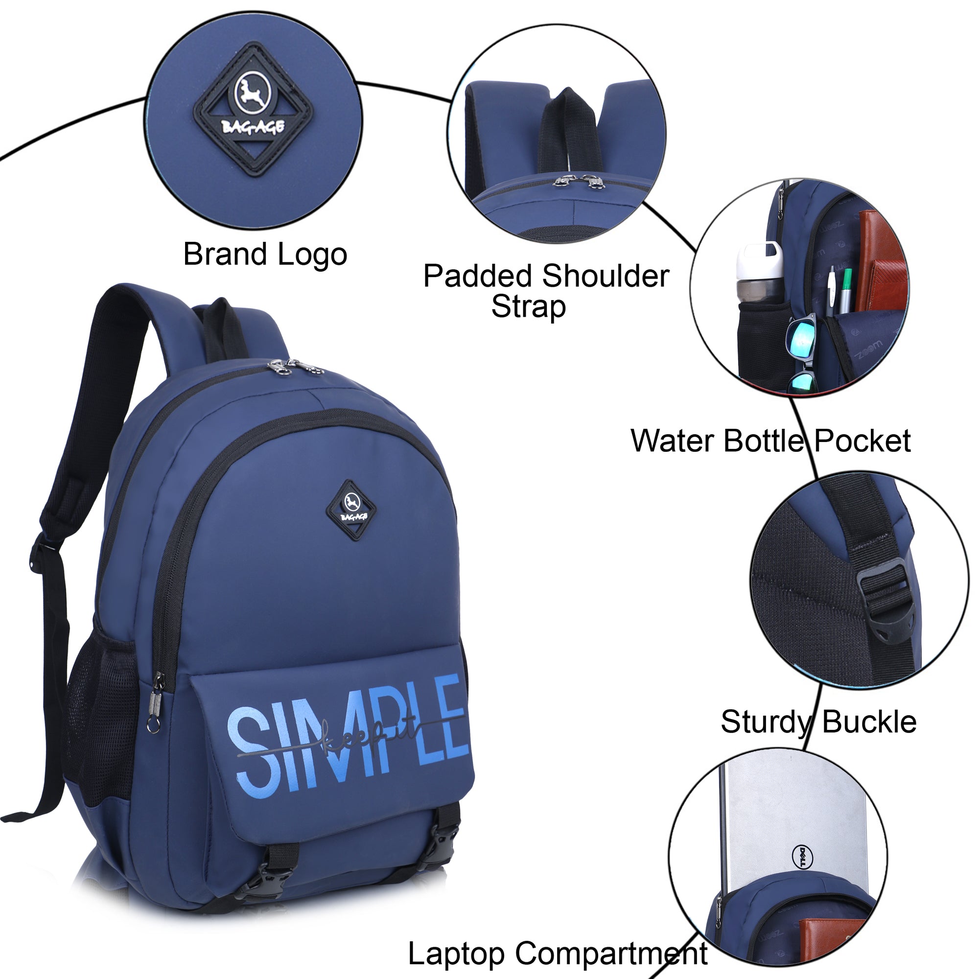 9601 College Bag - Navy Blue