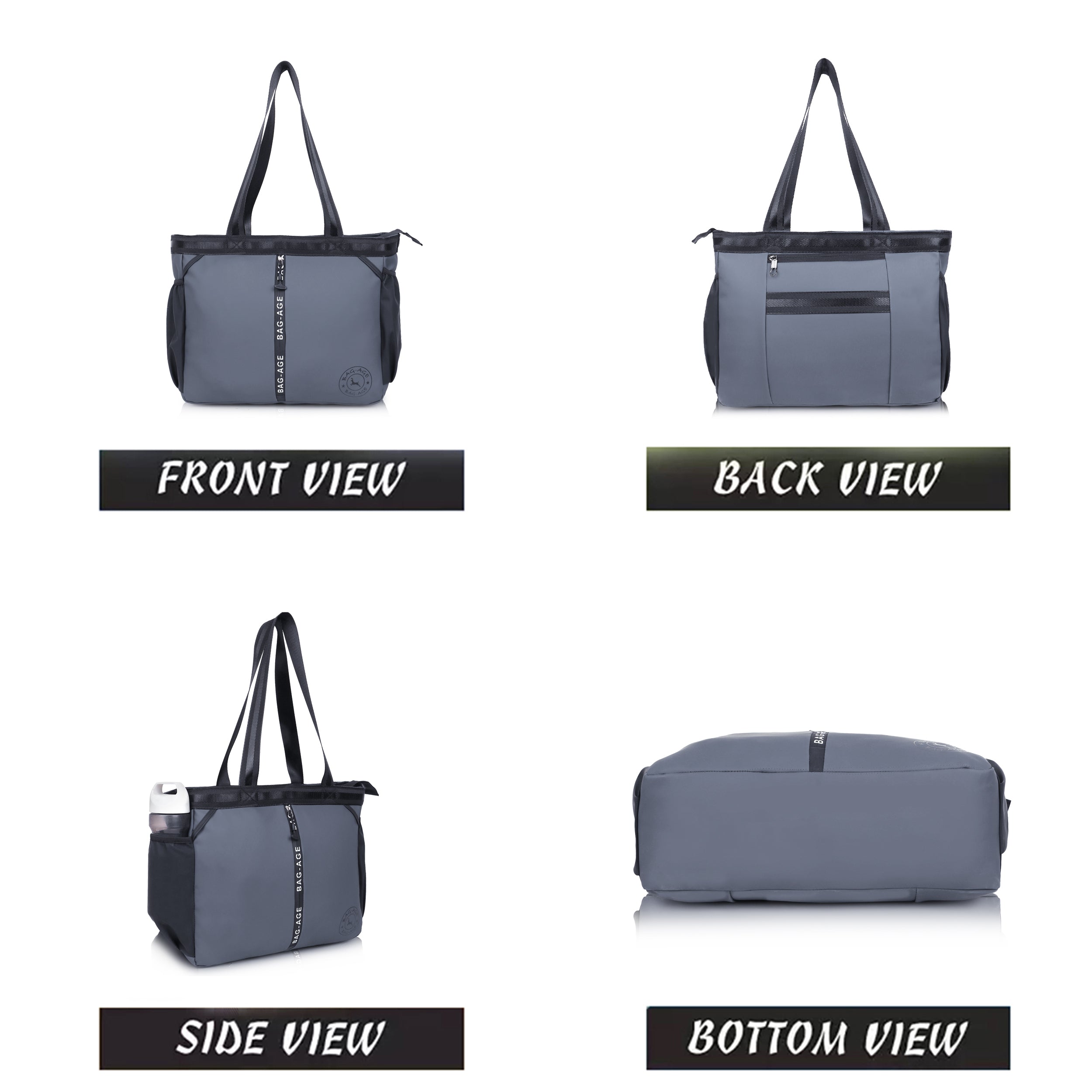 HB44S Tote Bag (13") - Grey