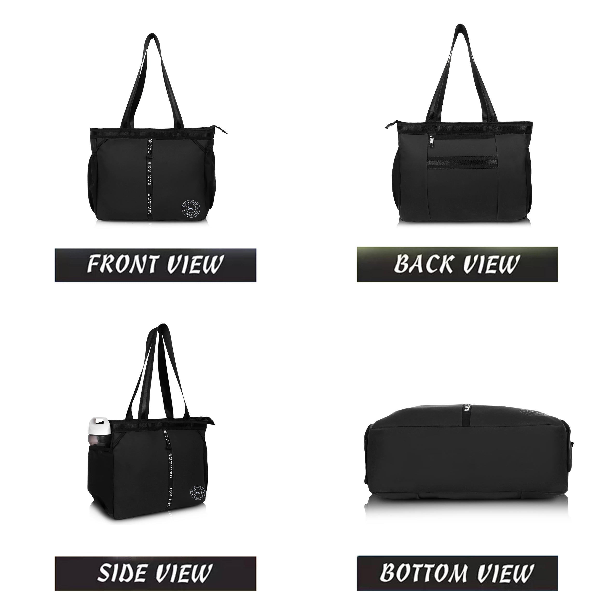 HB44S Tote Bag (13") - Black