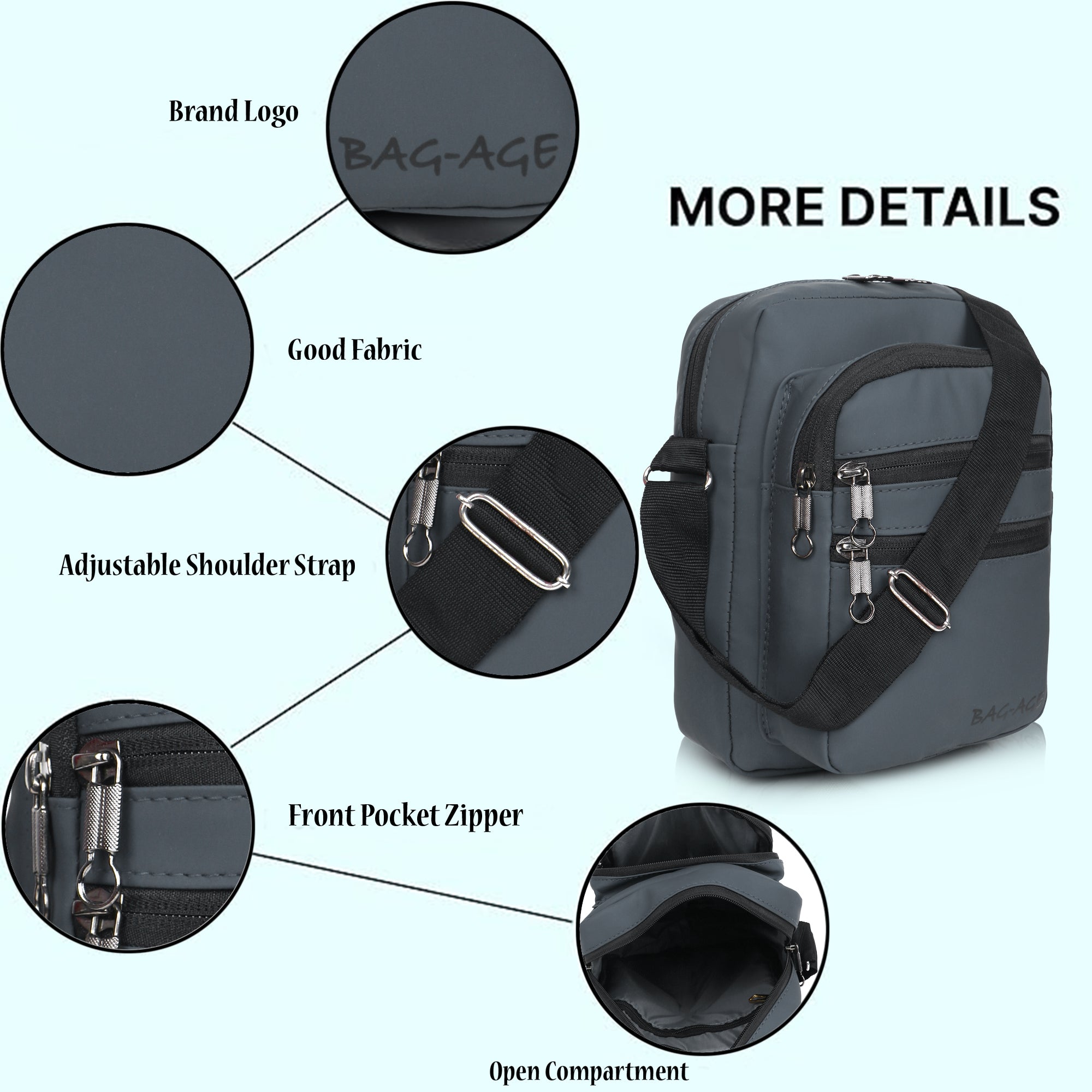 4009 Sling Bag - Grey