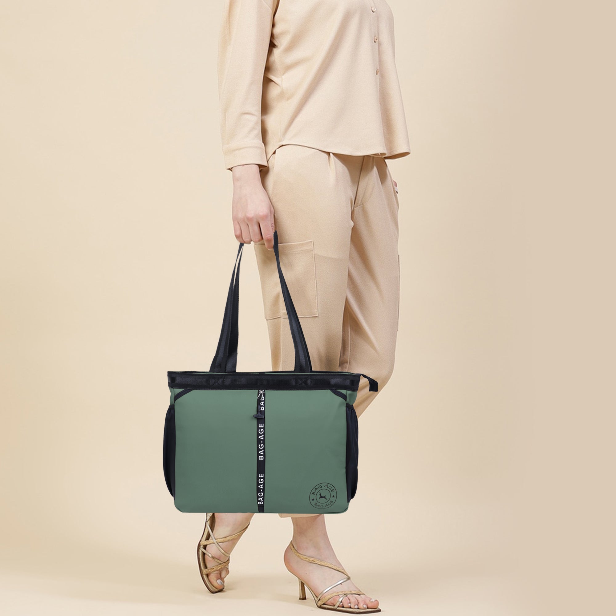 HB44S Tote Bag (13") - Olive Green