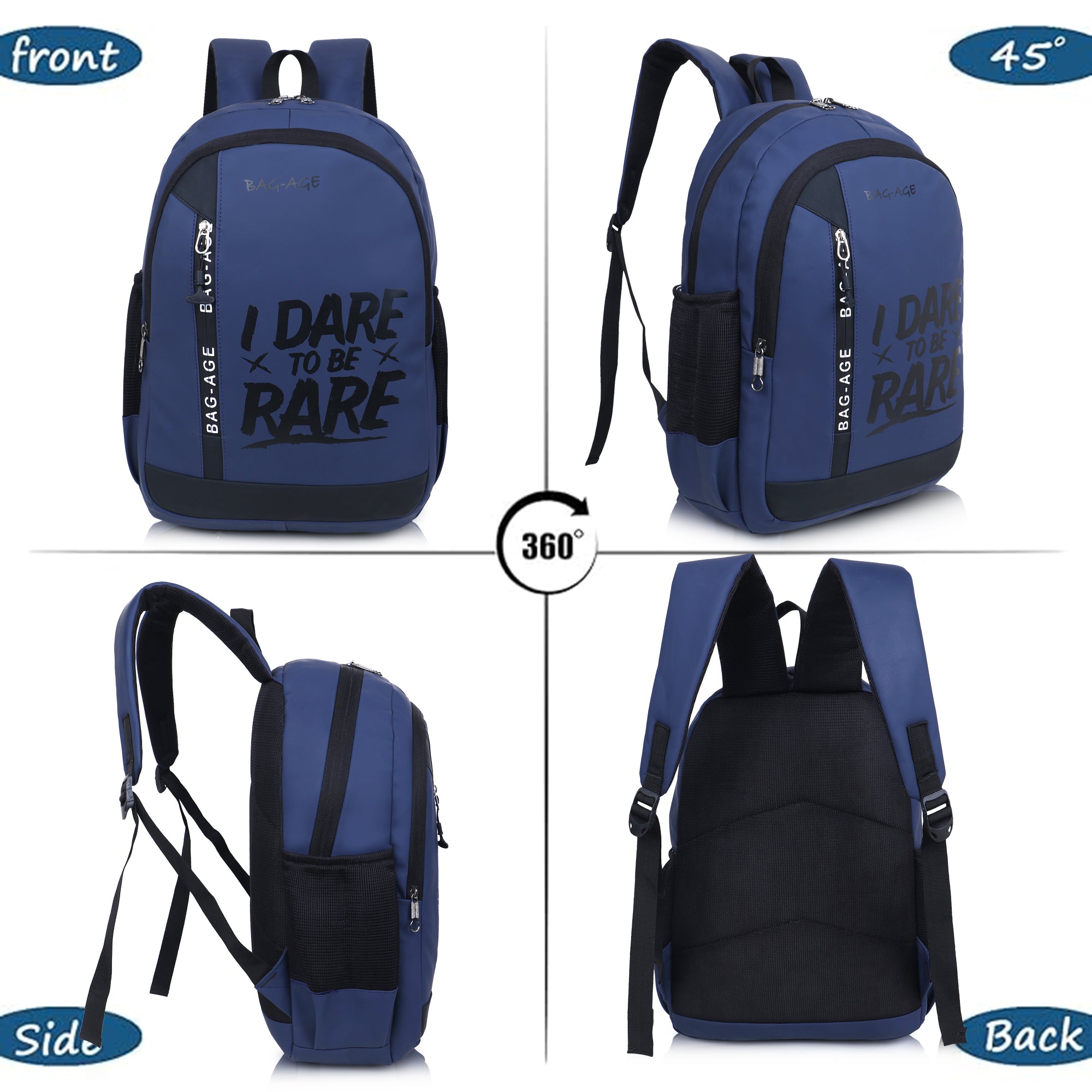 9603 College Bag - Navy Blue