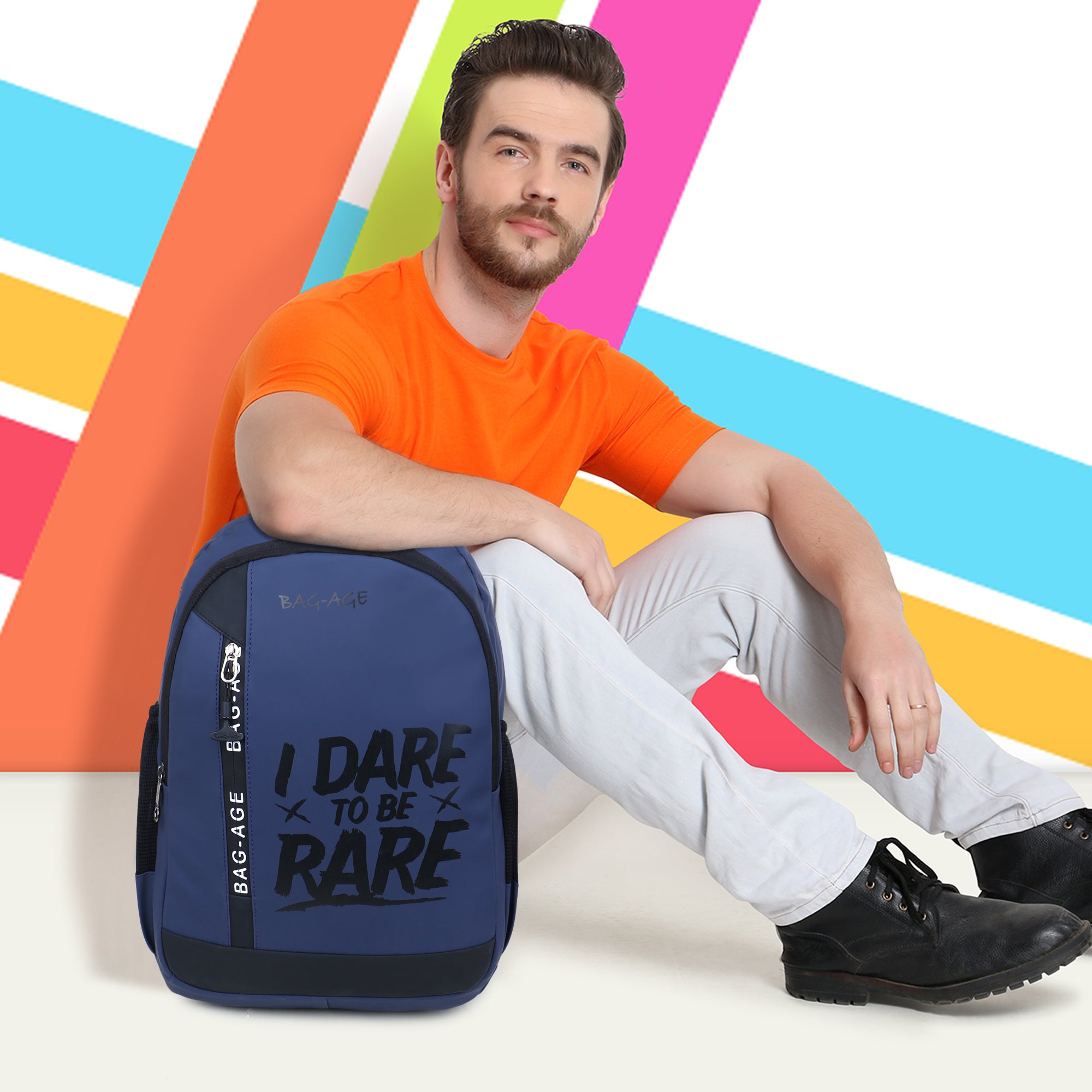 9603 College Bag - Navy Blue