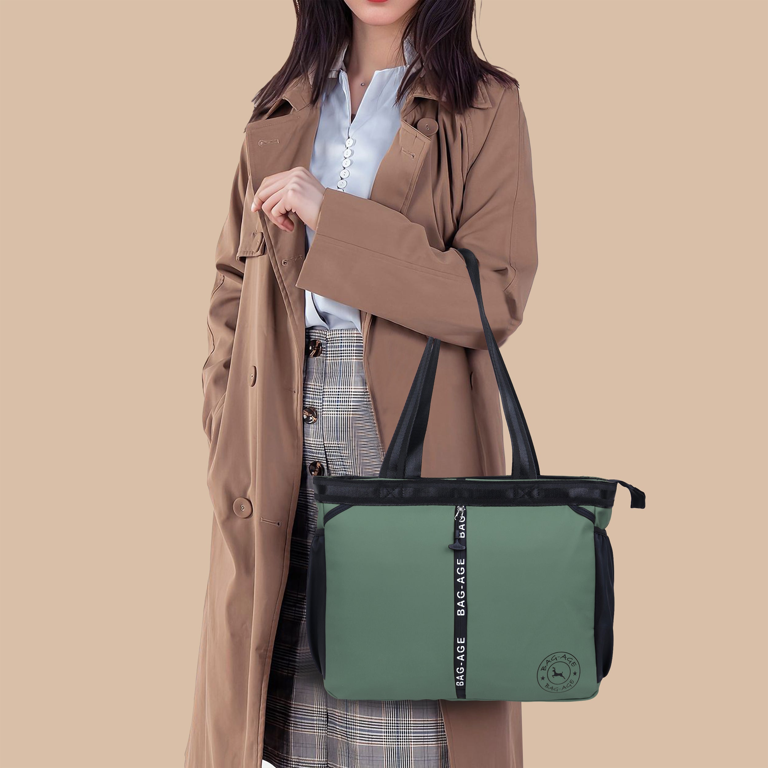 HB44 Tote Bag (15") - Olive Green