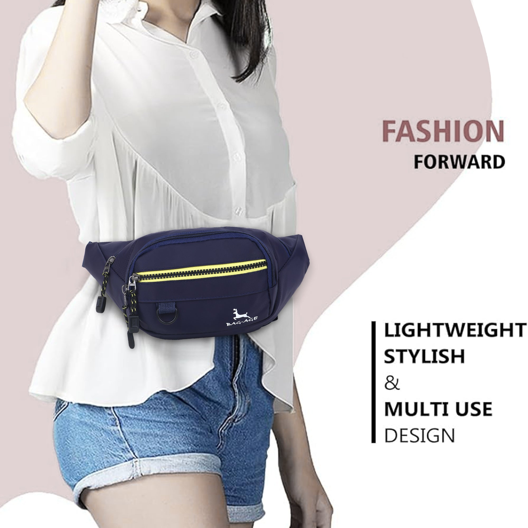 003 Fanny Pack - Navy Blue