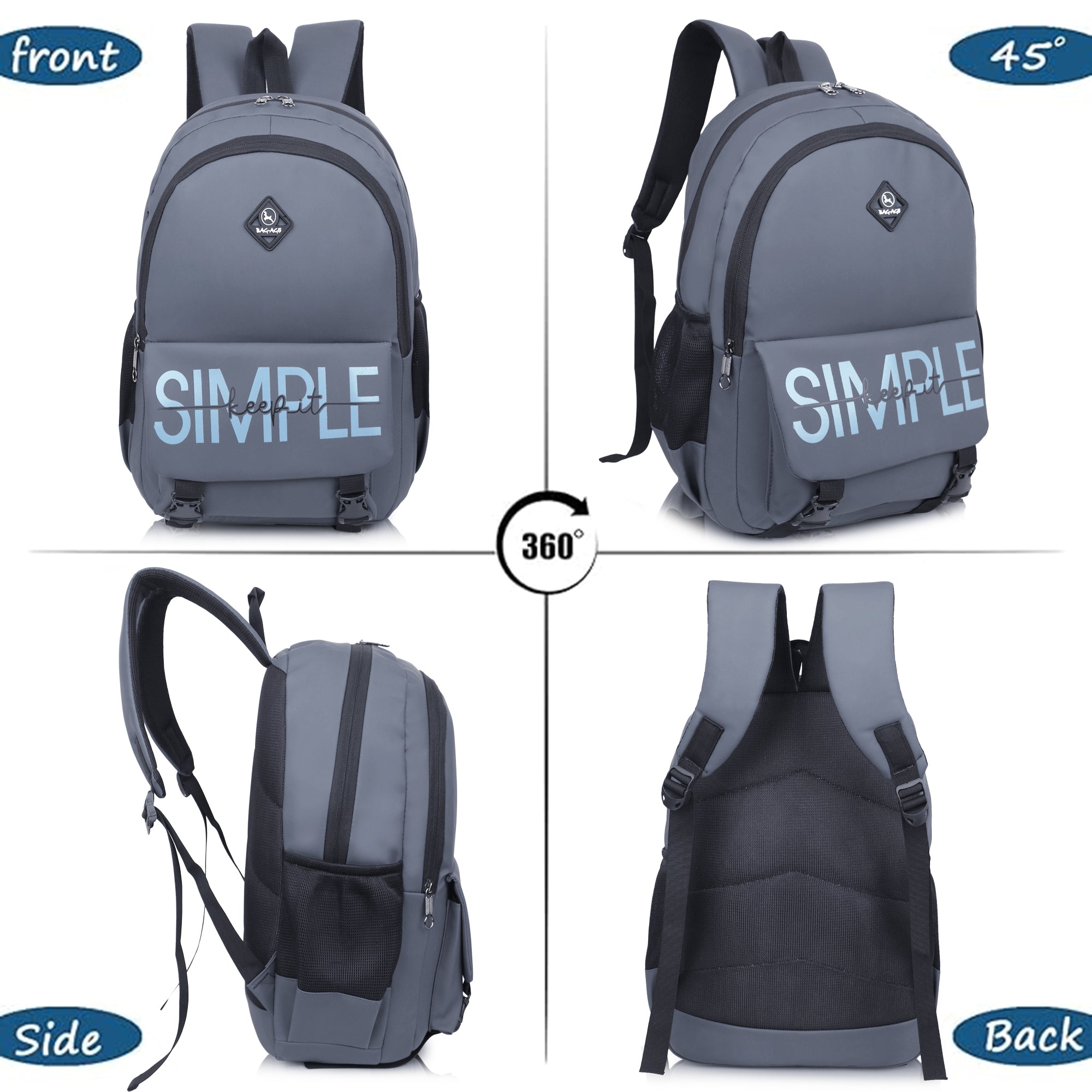 9601 College Bag - Grey
