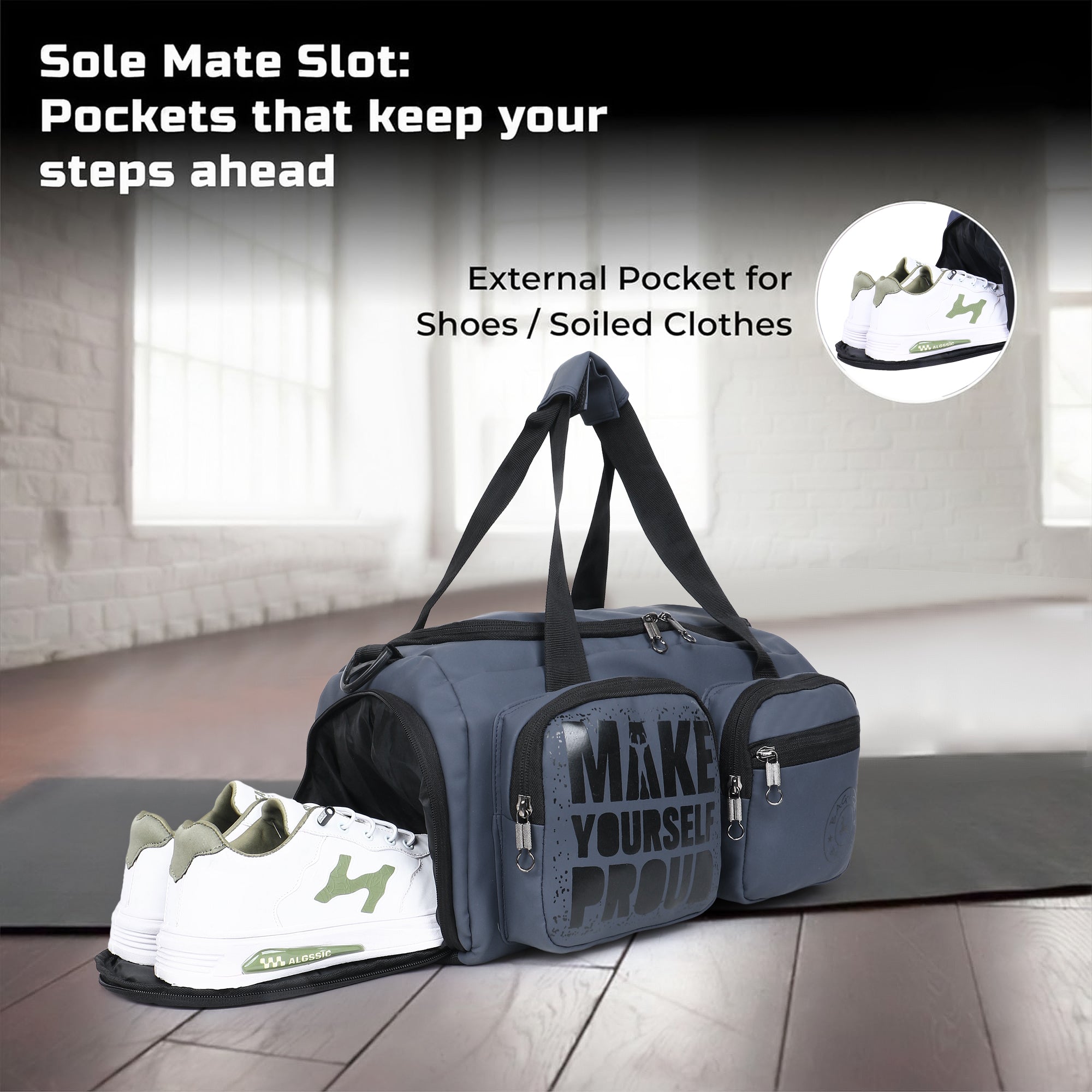 7801 Gym Bag - Grey