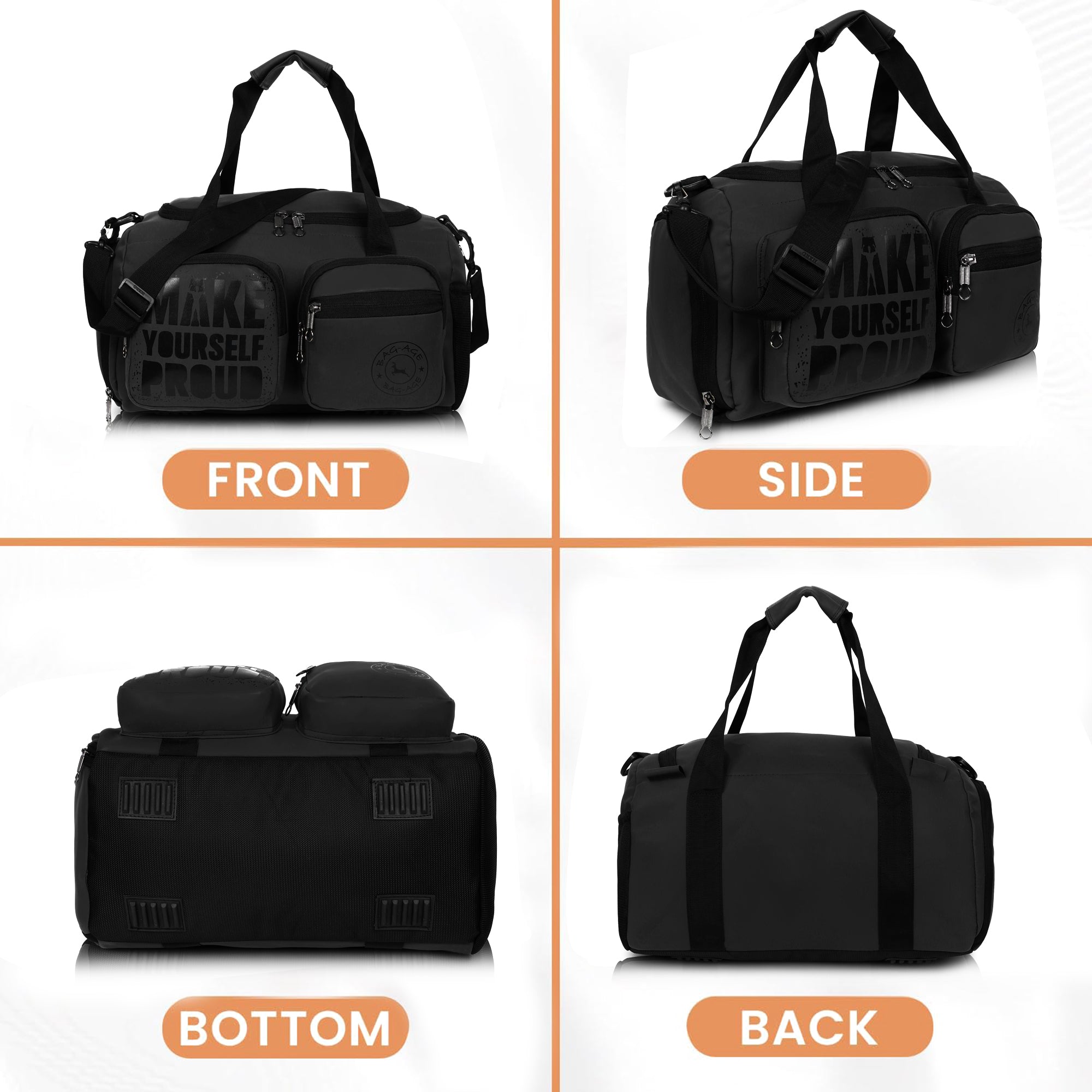 7801 Gym Bag - Black