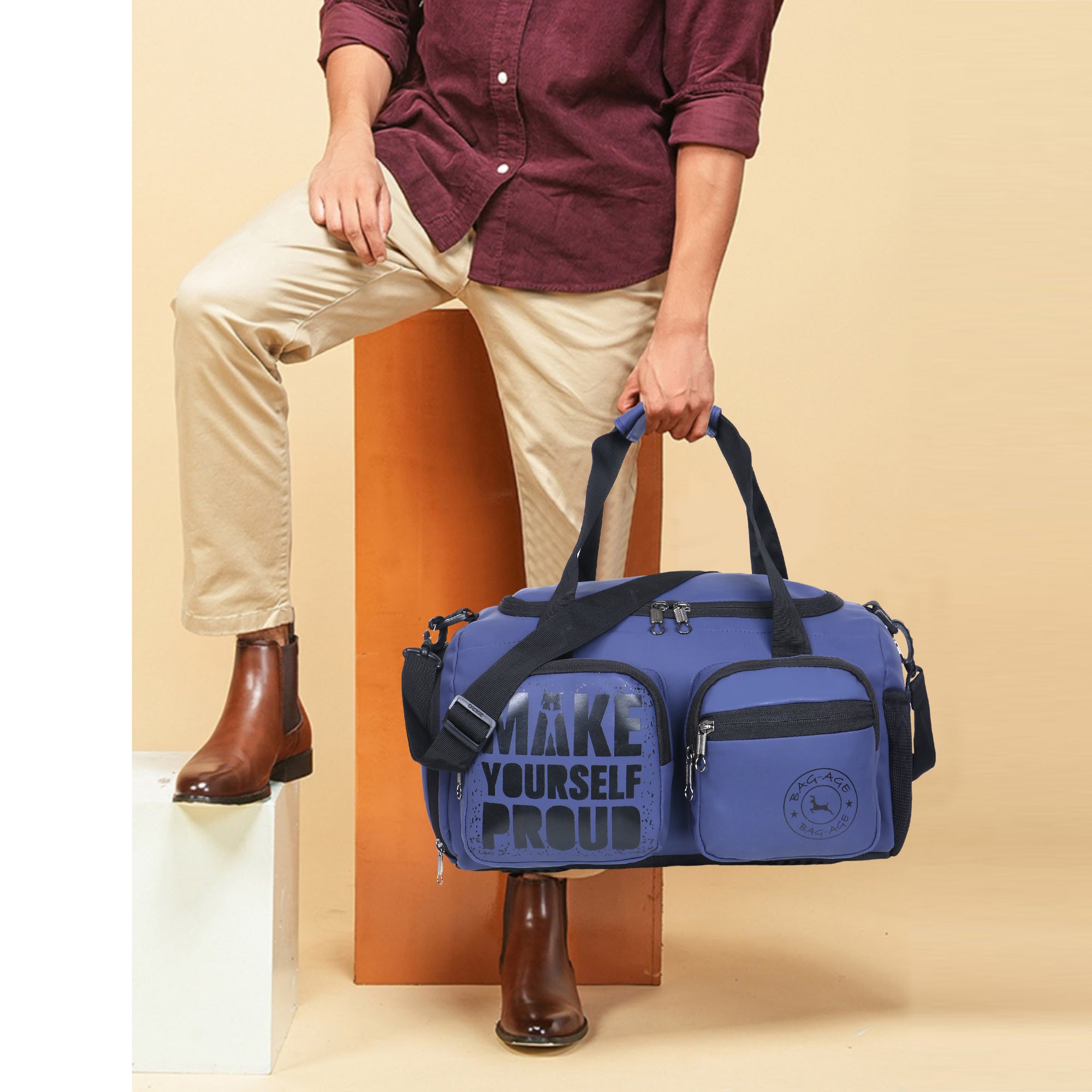 7801 Gym Bag - Navy Blue