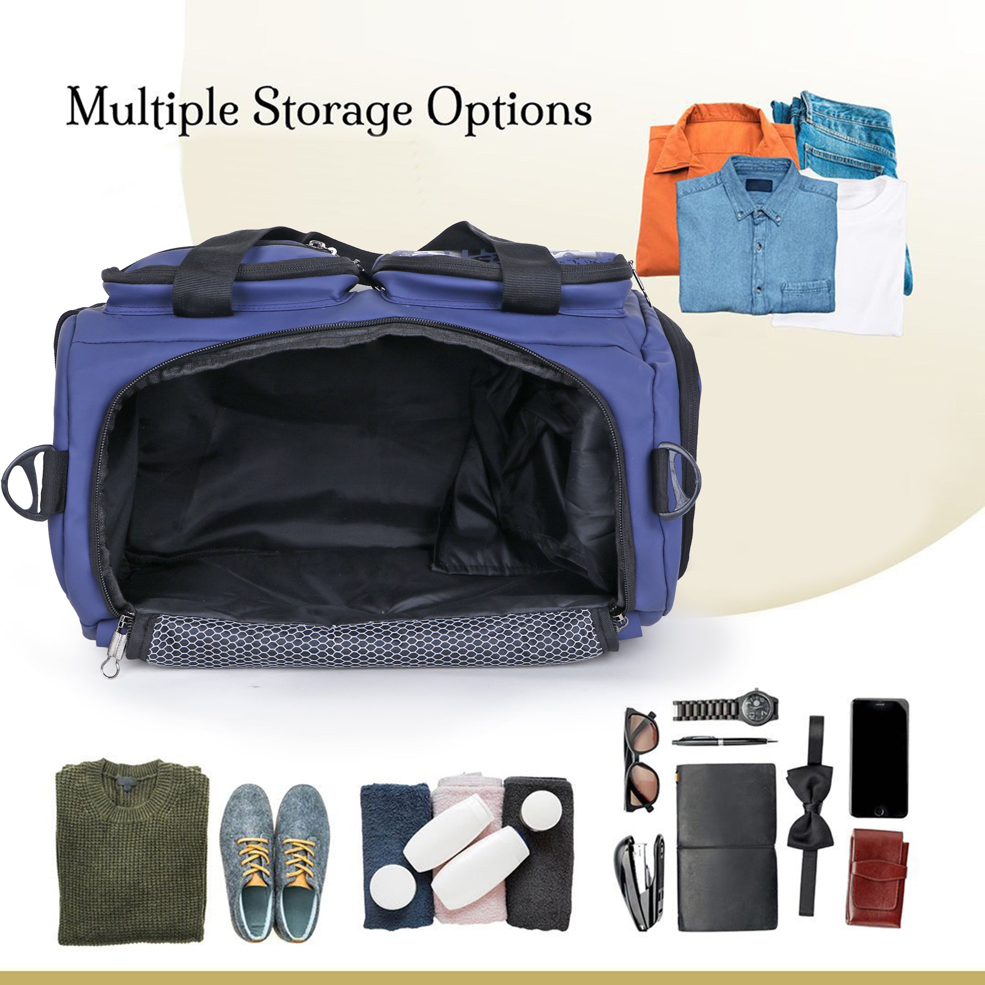 7801 Gym Bag - Navy Blue