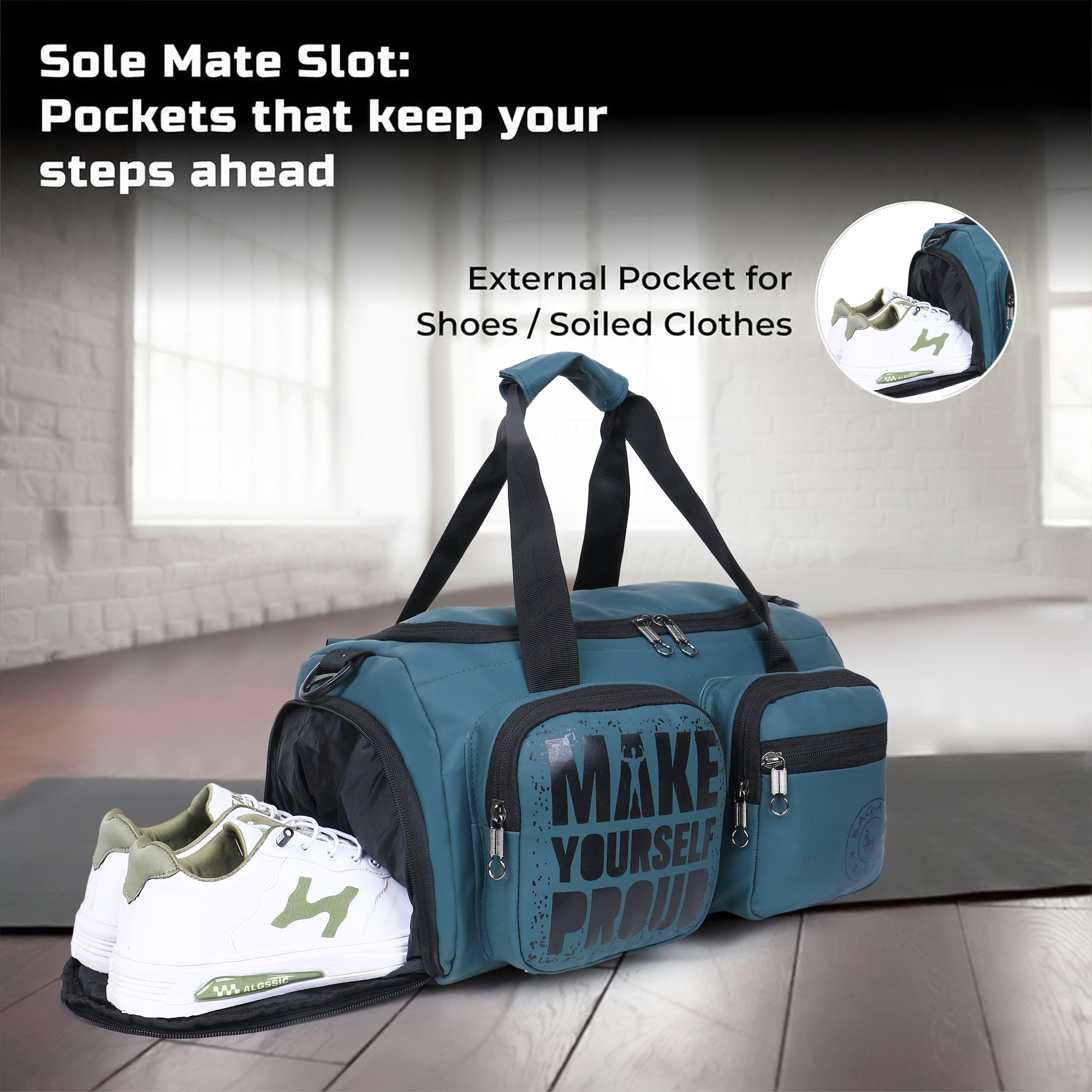 7801 Gym Bag - Teal Blue