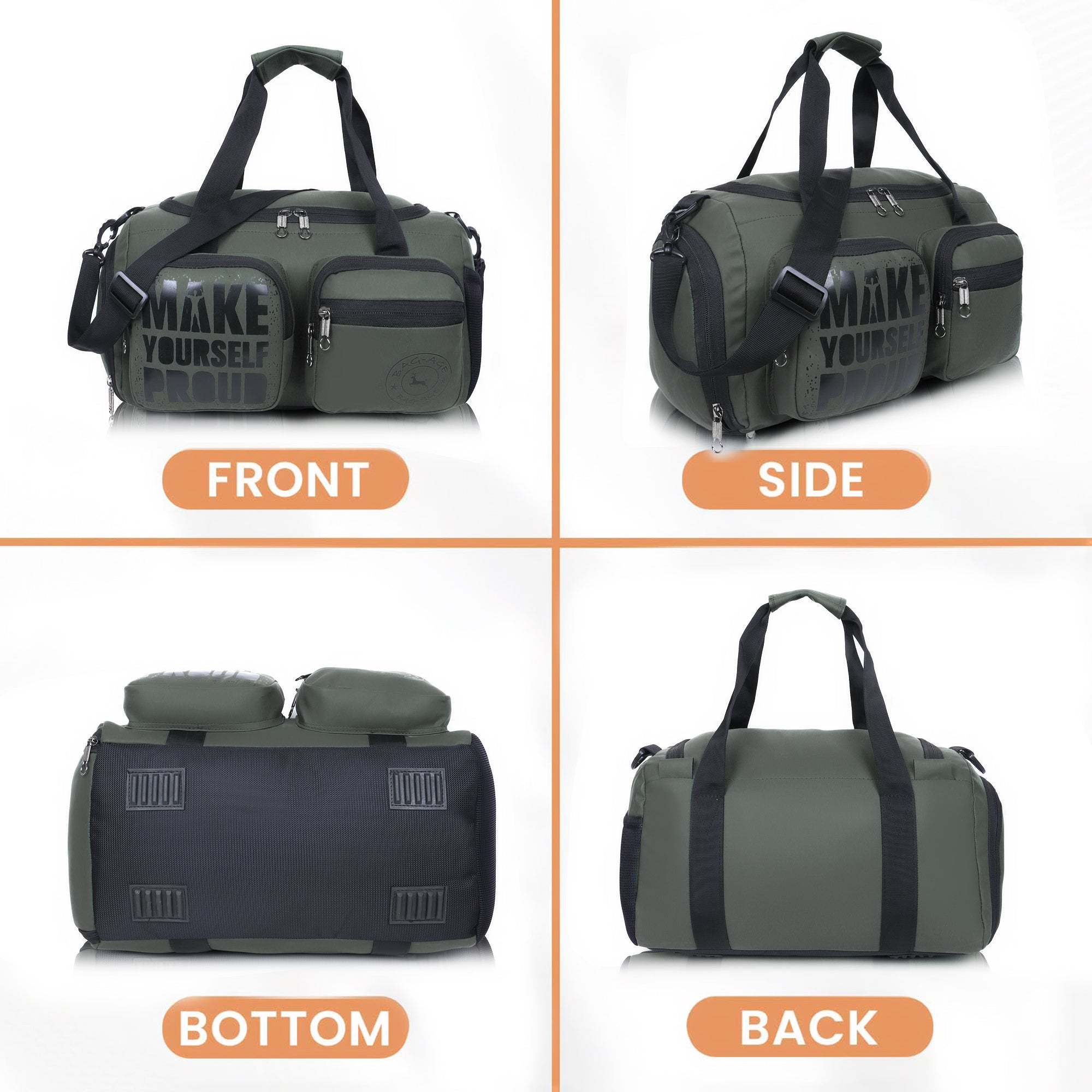 7801 Gym Bag - Dark Green