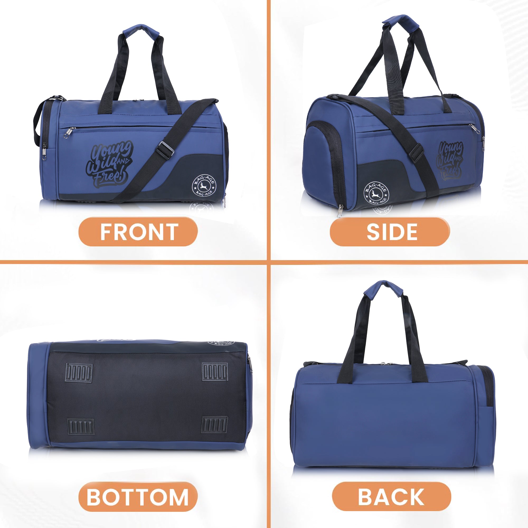 7802 Gym Bag - Navy Blue