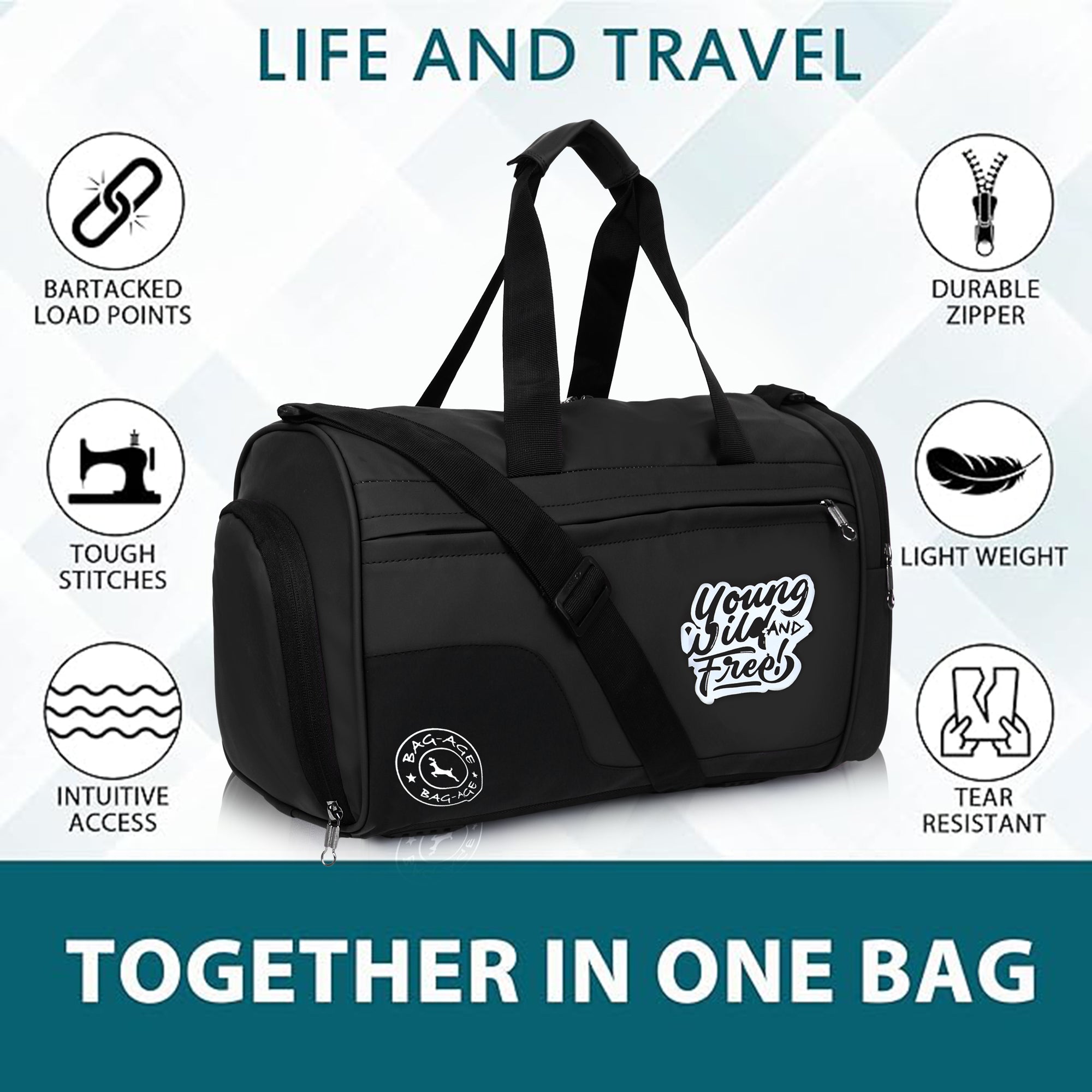 7802 Gym Bag - Black