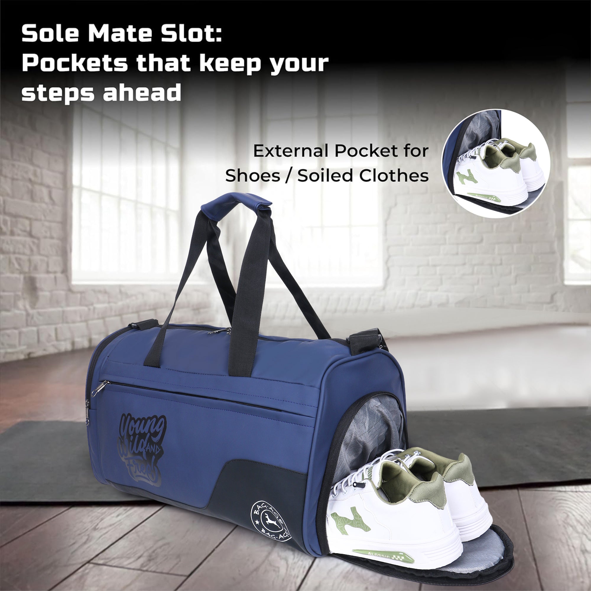 7802 Gym Bag - Navy Blue