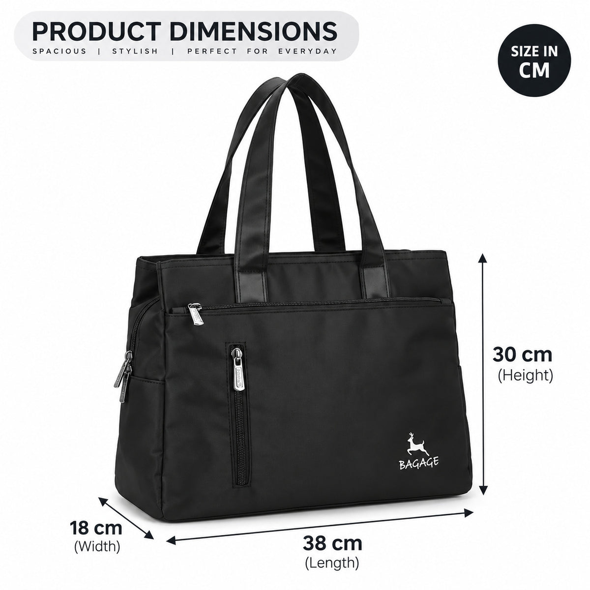 BAG-AGE HB58 Tote Bag - Black