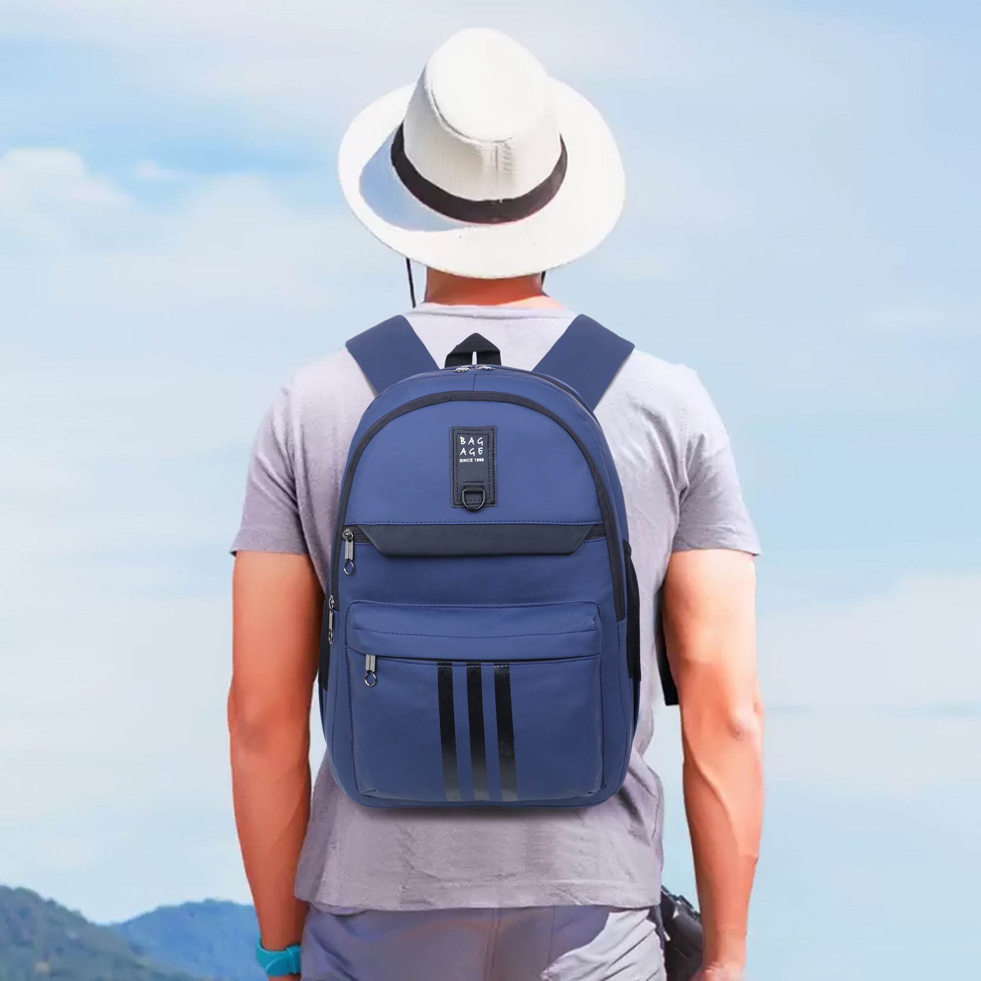 9602 College Bag - Navy Blue