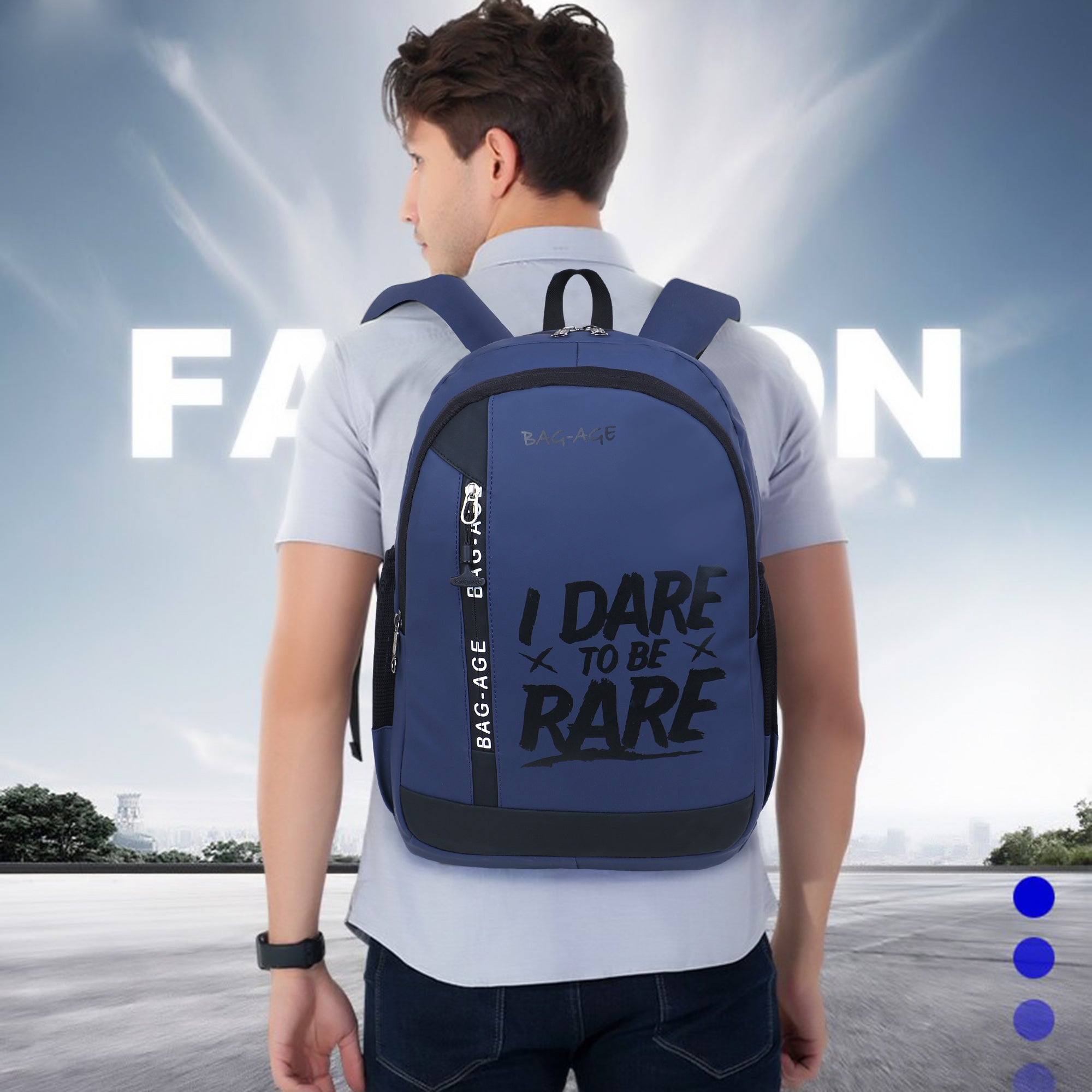 9603 College Bag - Navy Blue