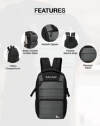 9157 Laptop Bag 19" - Black Grey