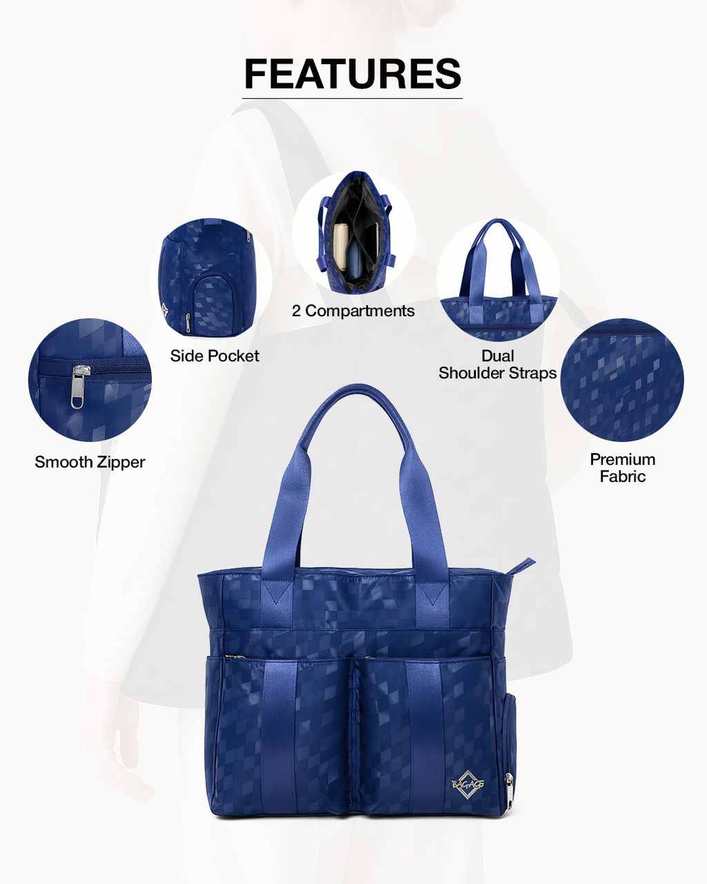 HB47 Tote Bag - Blue
