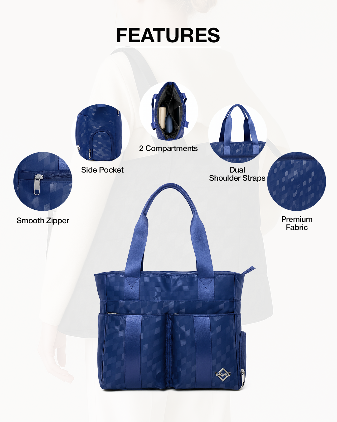 HB47 Tote Bag - Blue