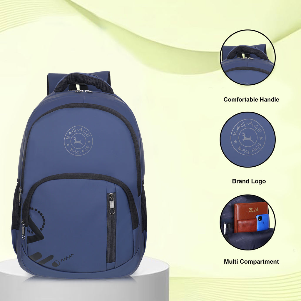 9212 School Bag - Navy Blue