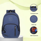 9212 School Bag - Navy Blue