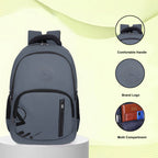 9212 School Bag - Grey