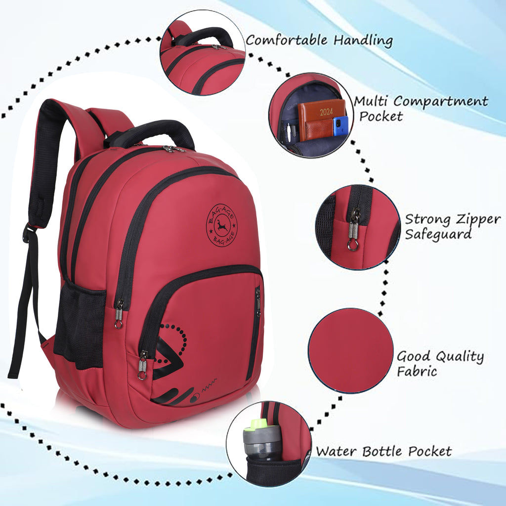 9212 School Bag - Red