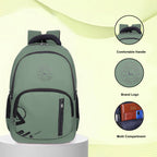 9212 School Bag - Olive Green