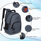 9212 School Bag - Grey