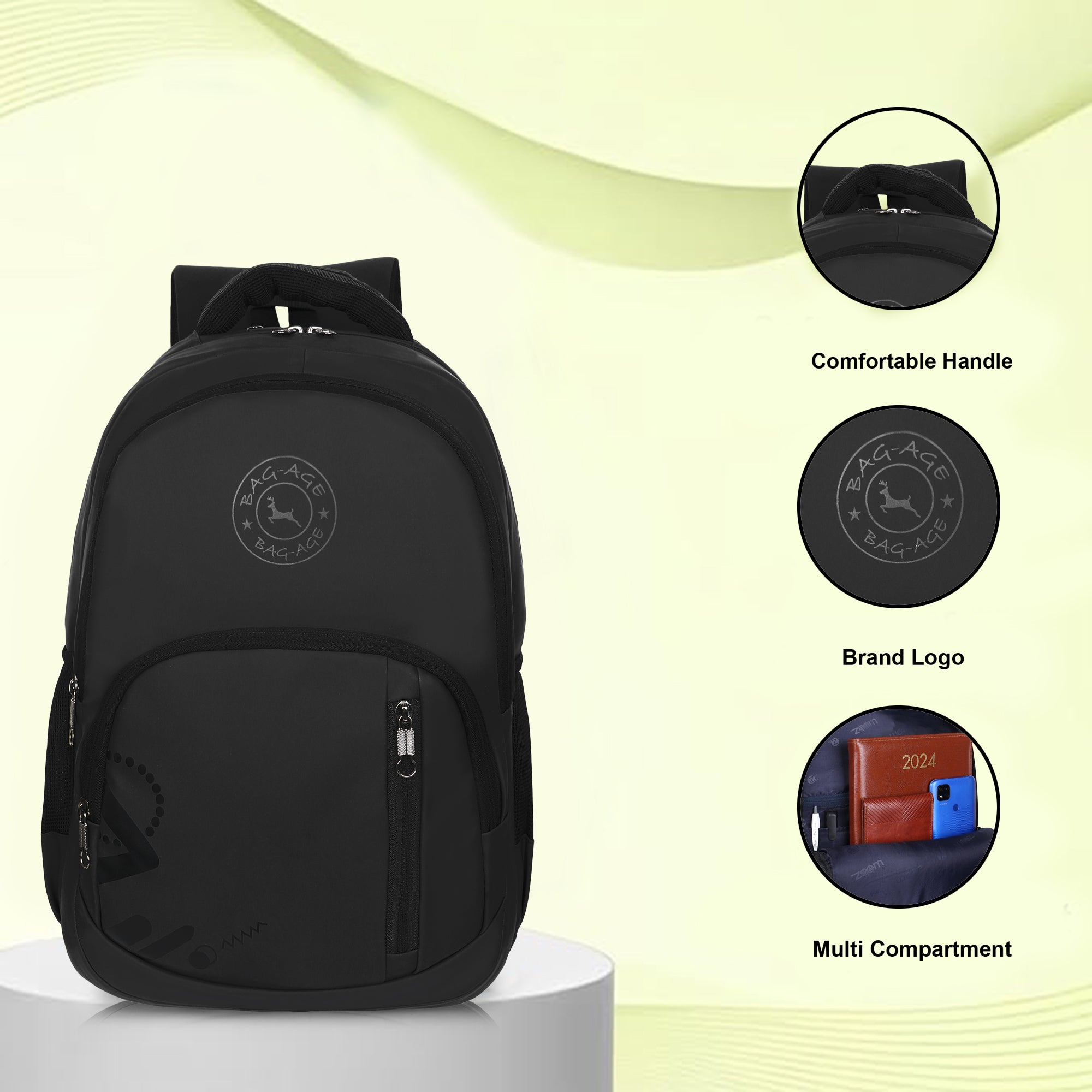 9212 School Bag - Black