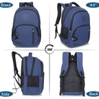 9212 School Bag - Navy Blue
