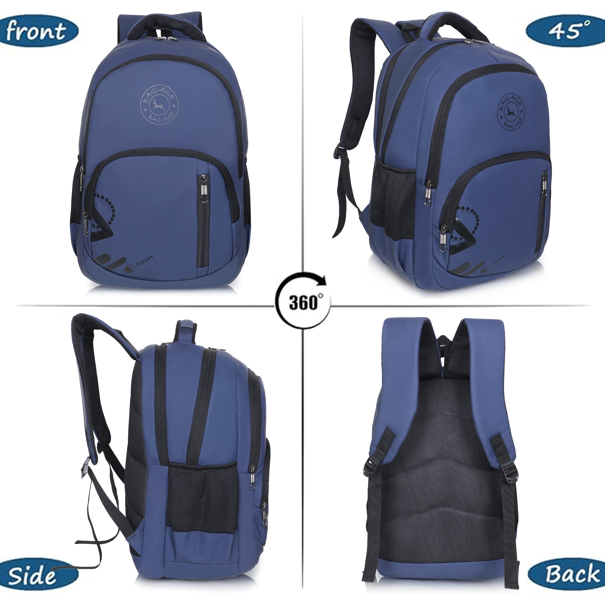 9212 School Bag - Navy Blue