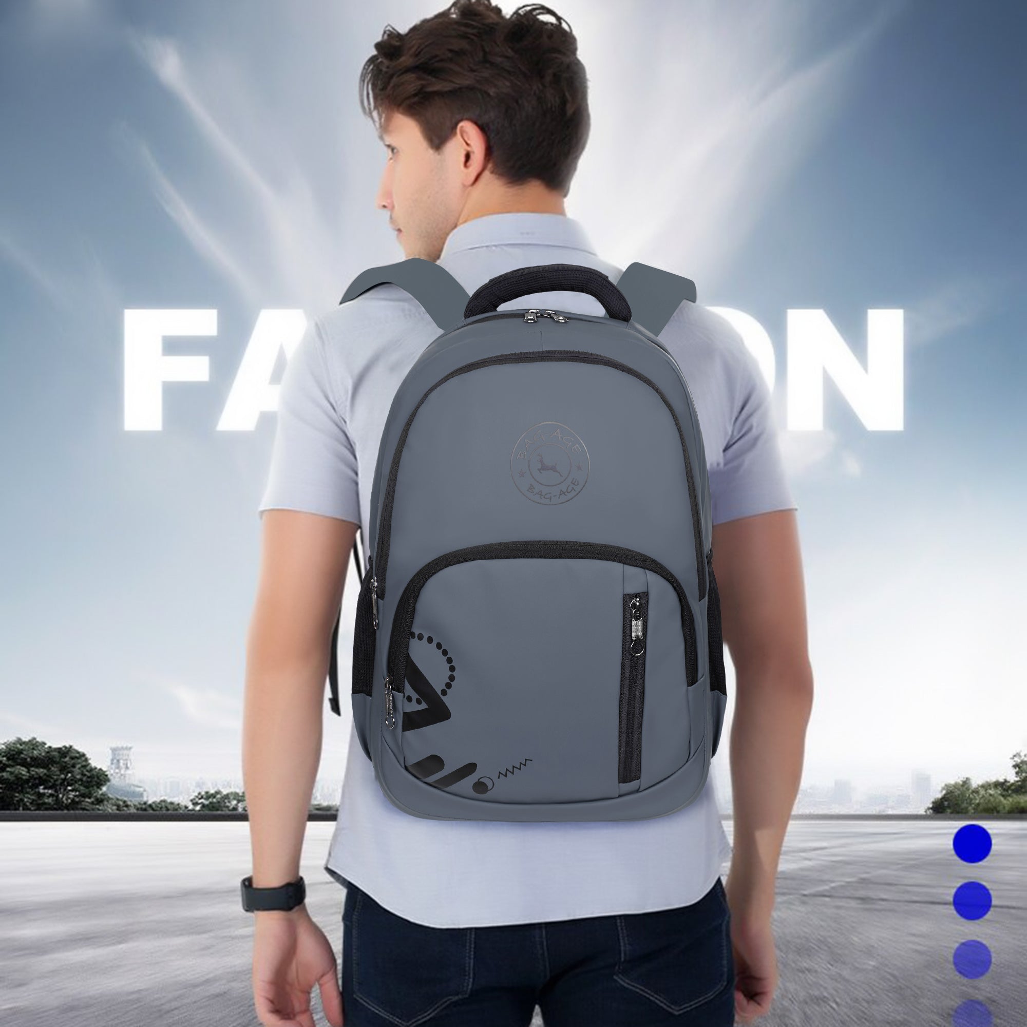 9212 School Bag - Grey