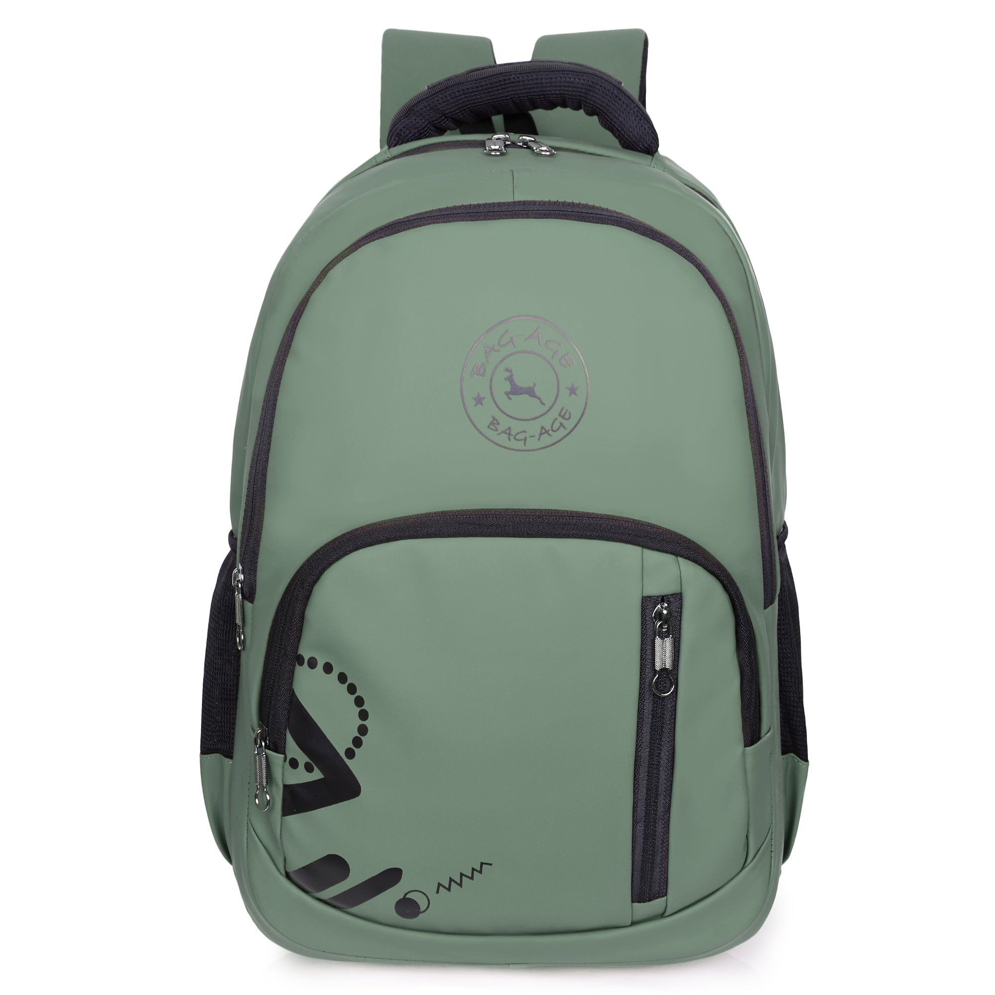 9212 School Bag - Olive Green