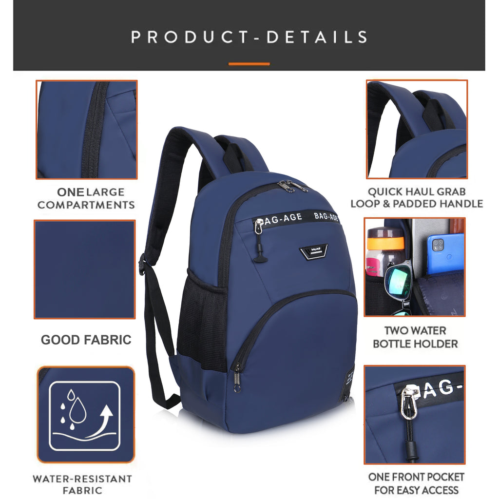 9213 School Bag - Navy Blue