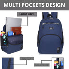 9213 School Bag - Navy Blue