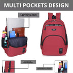 9213 School Bag - Red