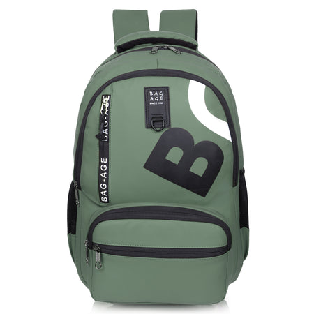 9214 School Bag - Olive Green