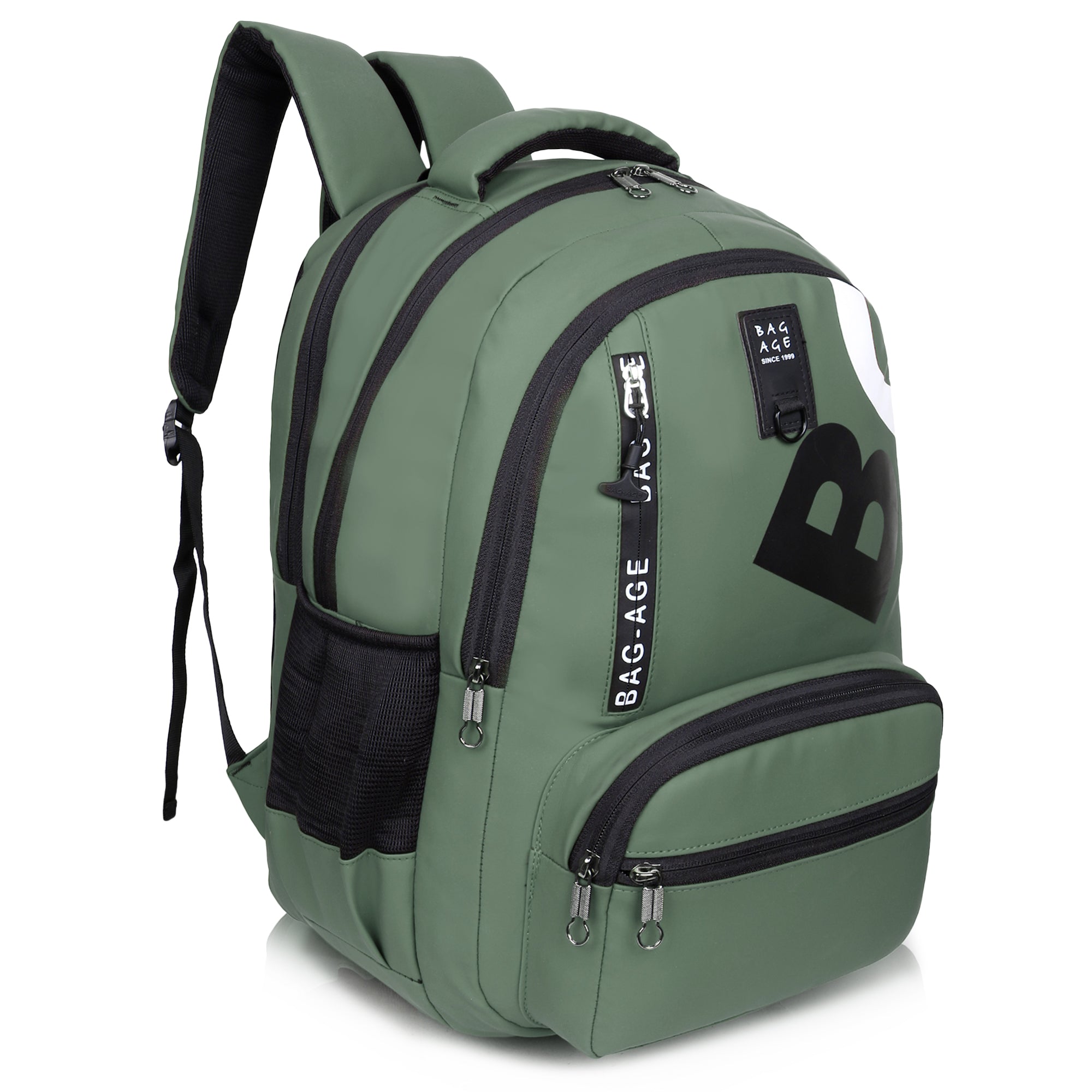 9214 School Bag - Olive Green