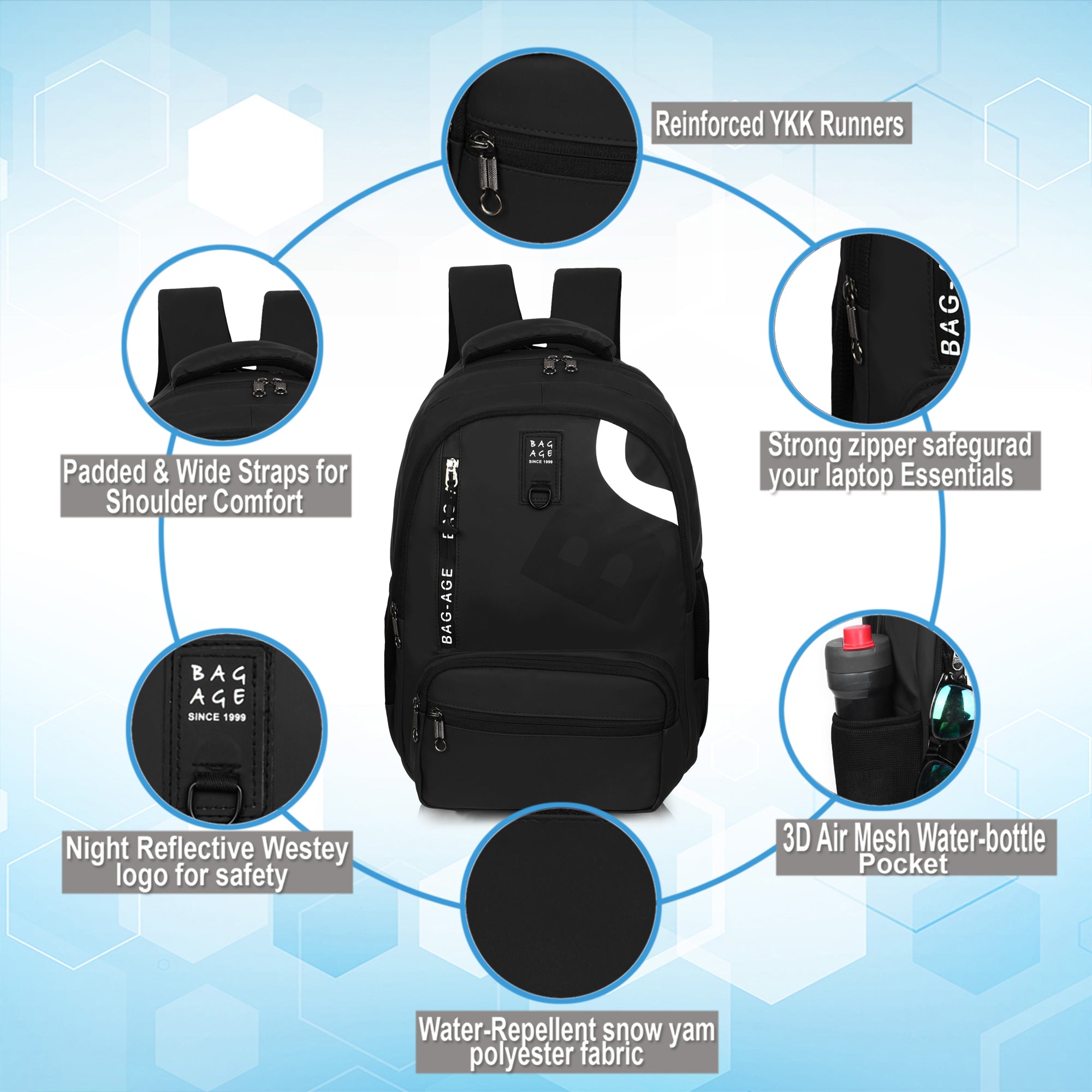 9214 School Bag - Black