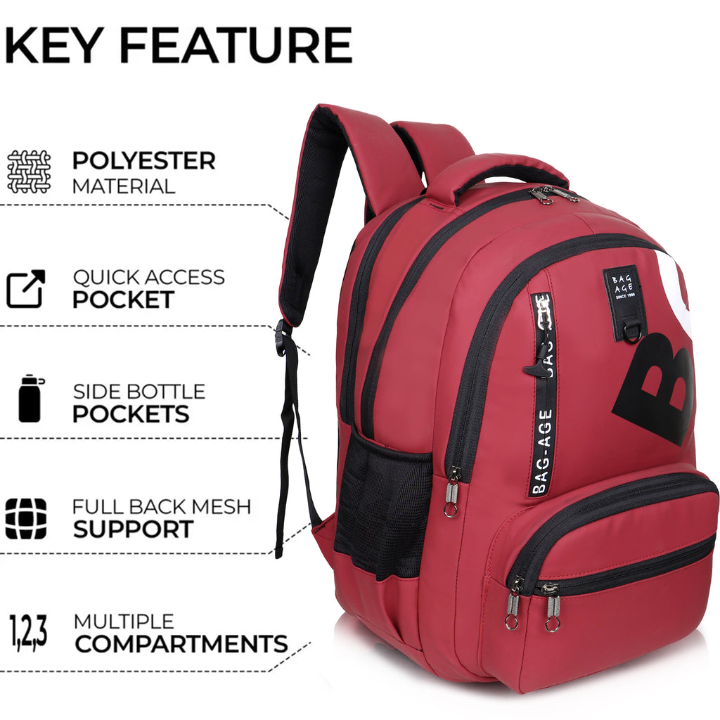9214 School Bag - Red