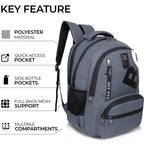 9214 School Bag - Grey